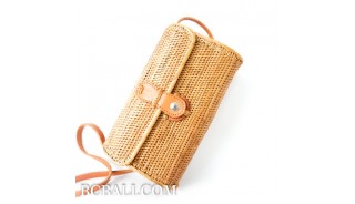 women handbag purses long handle leather ata hand woven grass clutch 